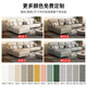 Disney fabric sofa Italian light luxury cotton and linen small apartments in a straight row multi-person combination soft package living room furniture Y753# more than 2.8 meters [Cotton and linen] down + sponge