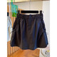 Trumpchi Vadern Korean version summer fat mm plus size 300 Jin [Jin equals 0.5 kg] design touching tooling retro skirt short skirt women loose high waist black R831 XL 120-150 Jin [Jin equals 0.5 kg]