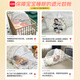 Beichuzhong baby mosquito net cover foldable mosquito net cover on baby bed without installation for home portable children's yurt [Three-color rainbow] dark-shading model - medium 2025 new newborn full-cover type without punching mosquito net
