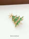 Feiyu exquisite niche design Christmas tree rotatable brooch women's light luxury high-end cute brooch