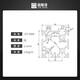 XMSJ工业铝型材欧标6060双槽铝合金框架DIY加工组装铝材配件重型花管 欧标JYZ-8-6630VR