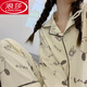 Langsha pijama para mujeres en primavera y otoño mangas largas dibujos animados 2024 nueva ropa de invierno holgazanería