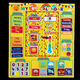 Conseil de cognition météorologique pour enfants mon petit calendrier Board magnétique English Learning Wall Chart Mois de semaine Aid d'enseignement Mot Blue English Magnetic Wall Chart 41 ACCESSOIRES