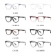 Slova myopia glasses frame for men and women, ultra-light large frame black frame non-face lens transparent square frame optical glasses frame fitting SF753 gray C3 single frame