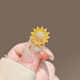 Wanmu sun brooch, cute Japanese style neckline, exquisite Korean corsage, anti-exposure sunflower pin, sun flower