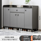 Saichu shoe cabinet simple household multi-layer storage living room door entrance cabinet small apartment storage shoe cabinet shelf recommended four doors and one drawer sky gray 120cm