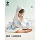 Babycare baby bath towel for newborns and children, special blanket, towel, gauze, bath towel, wrap gauze, penguin band hooded model - can be bath towel or quilt 115x115cm