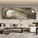 Western scenery PEEP SHOW Modern light luxury living room decoration painting self-adhesive paintings meaning good landscape paintings hotel bedroom bedside painting room sticker painting BY4877 240*80CM with glue on the back (high-definition waterproof, sticky when tearing it open