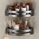 Jiabangshou Lagerregal Badezimmer Badezimmer Wandlagerstange ohne Stanze Wall Hang Toilettenspüle dreieckiger Lagerregal Rack