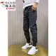 Woodpecker (Tucano) Été Nouveau pantalon décontracté pour le beau pantalon de travail élastique mince pour hommes pour le printemps et l'automne plus en velours hiver petit pantalon harem noir un style 28, 90-100jin [Jin est égal à 0,5 kg]