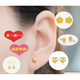 Jun Nianyu Lao Phoenix 999 gold pure gold earrings ear stick women's pure gold earrings 18k small earrings frosted round beads straight needle frosted beads + Song Xiao love same style 1g