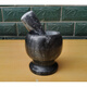 Zhiyao white marble mortar grinder garlic mortar household stone garlic masher garlic masher garlic press masher medicine jar set of white marble mortar