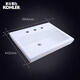 科勒（KOHLER）K-14715X台盆卫生间陶瓷方形艺术盆浴室柜洗手盆洗