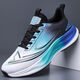 
Men's shoes for spring and summer new style flying woven breathable mesh running shoes soft sole shock-absorbing men's sports trendy shoes LS-826 blue and white 42