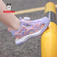 
Babudou boys and girls rotate buttons toe sandals in summer new beach shoes breathable boys lightweight children's shoes blue K983 36 size 23.1cm