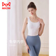 Catman yoga clothes for women 2025 new vest with chest pad Pilates training suit can be worn outside, beautiful spring and summer tops, hyacinth purple vest 2XL recommended 140-155 Jin Jin equals 0.5 kg