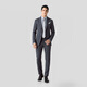 VICUTU suit men's spring new comfortable business casual versatile suit gray blue 170B (suit)