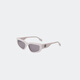 Canada Goose [New Product] Faroe Women's Sunglasses Sunglasses 8110W 9864 Matte Lavender Purple/Mirror Blue