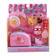 Chengliu Pink Rabbit Toys de cocina para niños Simulación de cocción Máquina de pan Baby Playing House Boy Pizza Set Pink YY17081-Mini Taster Collection+
