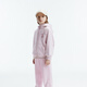 Little MO&Co. Children's clothing autumn new style girls versatile long-sleeved hooded jacket boys jacket children lotus root pink 2 140 140/68