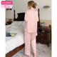 Modal 2025 Neue Pyjamas für Frauen im Sommer Dünne Eisseide kurzärmelige Hose süße Tupfen Seide Seide. Seidenhauskleidung Set YFY-9905 [kurzärmelige Hosen] M [Empfohlen 80-100jin [Jin ist 0,5 kg]]]