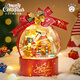 Lizhi (Loz) Luces Bloques de construcción del marco de fotos de Navidad Partículas pequeñas ensambladas juguetes para niños Santa Claus Modelo de adornos Regalos 1283 Árbol de Navidad - Pintura tridimensional