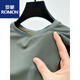 Romon Ice Silk Mesh T-Shirt Herren kurzärmelige runde Hals Sommer-Eis-Sensen-atmungsaktives, schweißabsorbierend