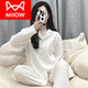 Catman (Miiow) Pajamas para mujeres en primavera y otoño mangas largas de algodón puro Simple Simple Summer Home Clothing Juego de otoño e invierno Nuevo estilo 3882 m [75 100Jin [Jin iguala 0.5 kg]]]