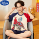 迪士尼（DISNEY）儿童睡衣男孩赛罗奥特曼2025新款夏季纯棉小宝宝男童家居服中大童 n679闪耀特利加(新款) 40 (10) 码(103-112cm斤)