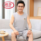 LANGSHA DAD SUMME SUMPRESS SORTS SHORTS MODAL COTTON PAJAMAS MINE STYLE AVEC POIDS PLUS LA LOBSE VOLES MENS MELLES COOL MODAL PAJAMAS # MT-1105 2XL Convient pour 140-160jin [Jin est égal à 0,5 kg]