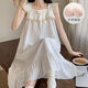 HUALIN FASHION韩式睡裙带胸垫中长款可外穿家居服 719-2蓝 170 2码(m-l)