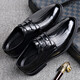 SUSTYLE International Light Luxury Brand Summer Real Cowhide Men's Anti-Slip and Wear-resistant 2024 New Hollow Cold Leather Shoes High-end All Cowhide Black 13701 41 Leather Shoes Standard Size