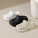 
Made in Jingdong [6cm thick sole] outdoor hole shoes eva sandals for summer wear height-enhancing slippers for women khaki 40-41