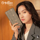 GY goldlion wallet long women's light luxury new fashion clutch printed multi-function coin wallet women's wallet handbag khaki