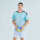 
Kairihu 2025 volleyball uniform set sports men and women custom summer quick-drying breathable volleyball jersey training competition team uniform printing G719A men's light blue top + 201 white pants XL