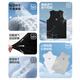 Veidoorn Neue Schnelltrocknungsweste für Männer Fitness Sport laufende Basketball-Training Sommer Ice Seide Atmungsfreie ärmellose Weste Top Black S