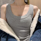 朵迪雅尚白色吊带背心女螺纹棉夏季内搭外穿无袖t恤运动遇见打底上衣女装 白色