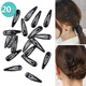 Jiao Xuefei water drop hairpins 20 black side clips for broken hair bangs on the back of the head hairpins clips one-word clips