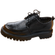 Bulipan Men's Wide Head Soft Soft Sof Sole Reultine En cuir chaussures Business Chaussures décontractées Sandales en cuir creux respirant trous frappés et semelle épaisse noire à lacets 15267-0 trous frappés en été 38 Ce modèle est une taille plus grande