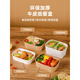 柏潮一次性餐盒牛皮纸饭盒打包盒水果便当方形纸碗外卖长方盒 超厚款756ml【盒+盖】1套 便携-可微波内置PE淋膜【已售999