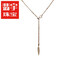 Feiyu 14K gold leaf clavicle chain double-layer feather non-fading necklace women's Y neck chain tassel adjustable pure gold pendant