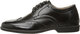Florsheim Boys, Reveal Wingtip Oxford Shoes JR Junior and Senior, Black, 1.5 Senior Black 1.5 Senior