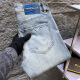 EMPORIO ARMANI Marca de alta gama Armani High-End Light Luxury Trend 2025 Spring and Summer New Men's Jeans Versión europea Slim Small Gray 6227-Ajhh 36