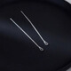 BJYLS999 Pure Silver Water Drop Ear Wire Women's Foot Silver Earrings Temperament Long Earrings New Fashion Tassel Earrings for Ear Hole Support S999 Pure Silver Water Drop Ear Wire