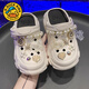 G. DUCKKIDS little yellow duck girl bathing non-slip slippers 2025 summer new children's soft sole pearl hole shoes little baby white [version] 24
