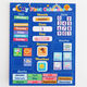 Conseil de cognition météorologique pour enfants mon petit calendrier Board magnétique English Learning Wall Chart Mois de semaine Aid d'enseignement Mot Blue English Magnetic Wall Chart 41 ACCESSOIRES