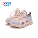 XTEP children's beach shoes for girls, summer, maternal and infant, small, medium and large children, lightweight and comfortable, hollow, quick-drying, no water accumulation, breathable, pure pink/snow purple 29