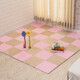 Zhengba splicing carpet suede foam puzzle carpet non-slip thickened living room foyer children's bedroom bedside splicing carpet tatami pink