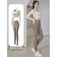 Walker Shop Yoga Wear Suit Women Chinese Valentine's Day Gift Breathable Running Sports Jacket Slim Fit Pilates Training Fitness Wear Long Sleeve Suit Ivory White + Star Black M Recommended 90-100Jin Jin is equal to 0.5 kg