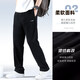Li Ning (LI-NING) Sports Pants Spring and Autumn New Men's Flat Top Pants Airy Loose Straight Casual Sportswear Running Training Pants Black (Flat Top - Zipper Style) M (170)